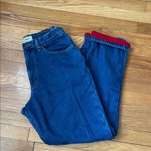 Vintage L.L. Bean Fleece Lined Jeans